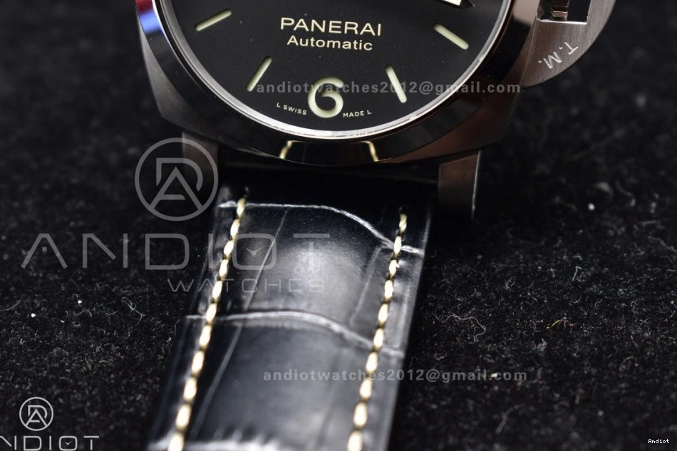 PAM1312 Leather Black Best 1:1 Dial P.9010 SBF Clone on Strap Edition Black 0418